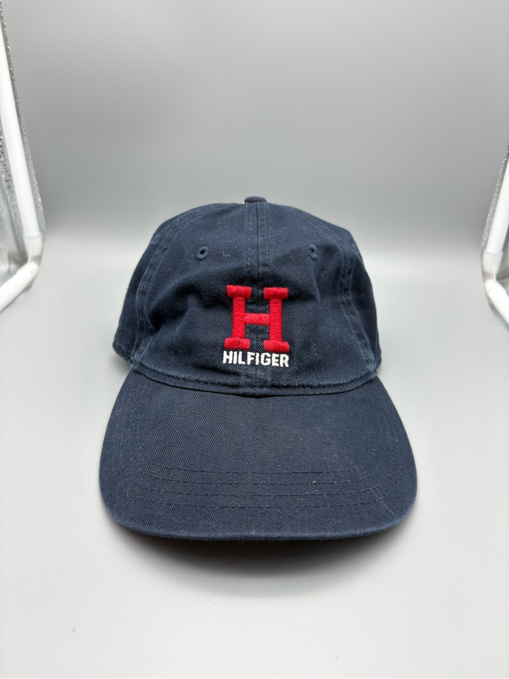 Tommy Hilfiger | Baseball Hat - Large H Logo - Navy Blue Red